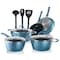 Nutrichef Diamond Home Kitchen Cookware Set (Blue) NCCW11BD - alternate 1